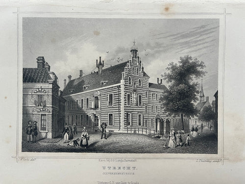 UTRECHT Gouvernementshuis - JL Terwen / GB van Goor - 1858