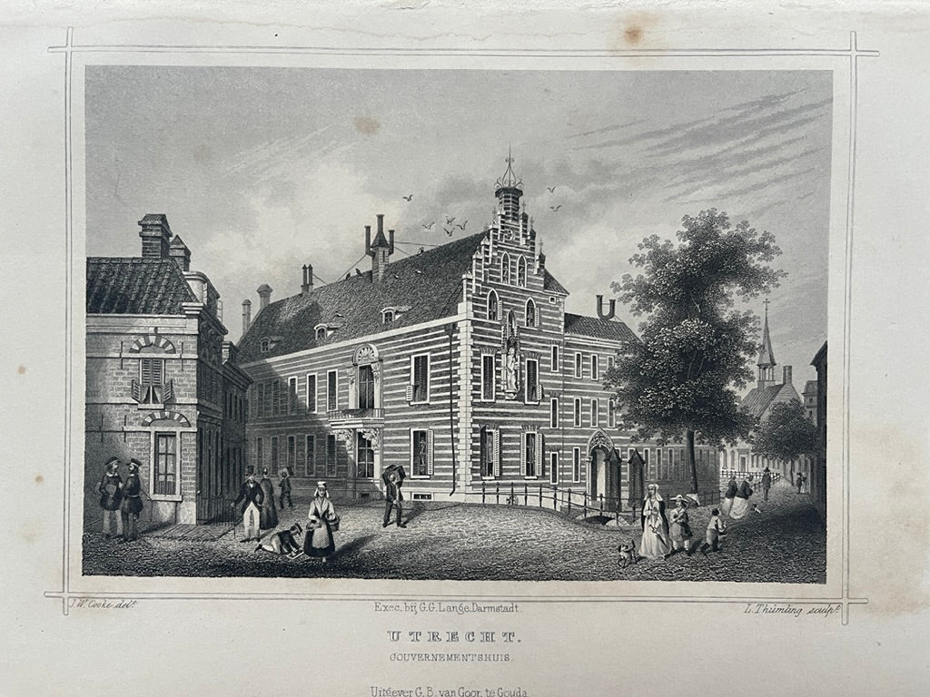 UTRECHT Gouvernementshuis - JL Terwen / GB van Goor - 1858