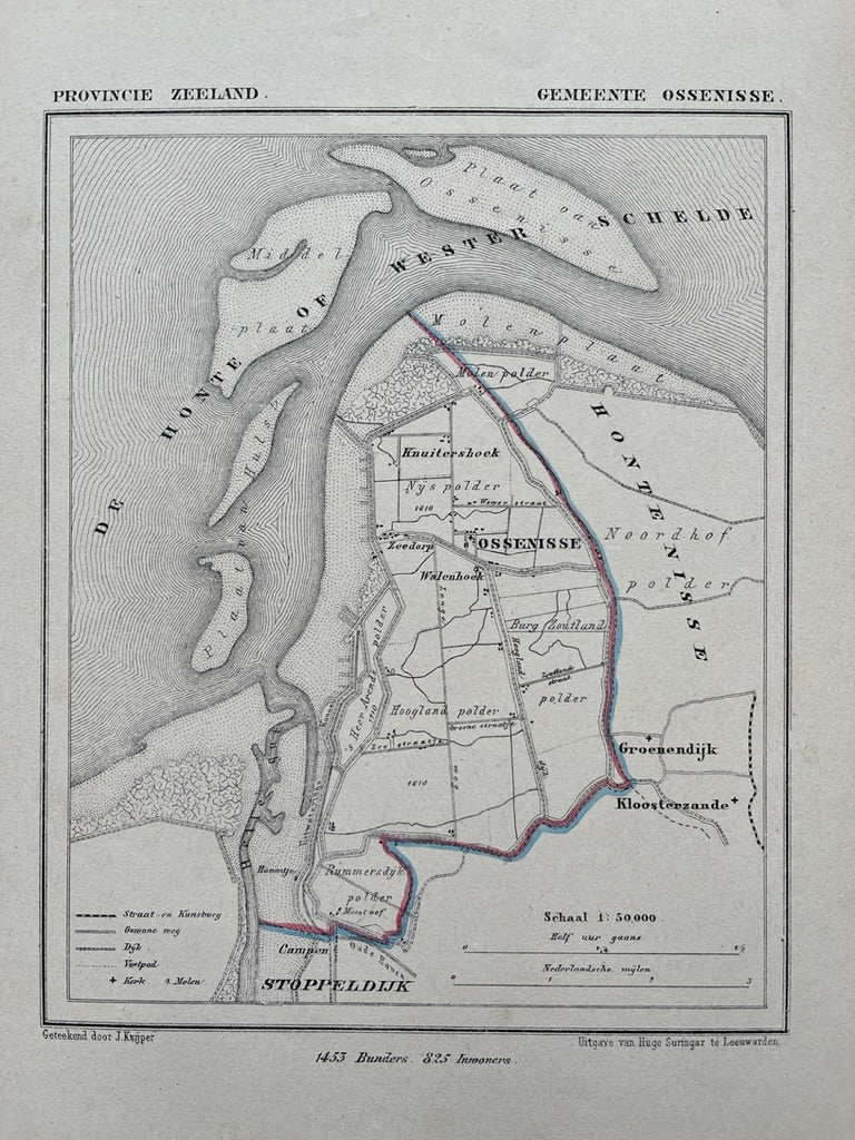 OSSENISSE - Kuijper / Suringar - ca. 1867