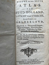 Load image in Gallery view, Atlas Zuid-Holland Utrecht - R. &amp; J. Ottens - ca. 1740