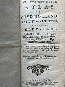 Atlas Zuid-Holland Utrecht - R. & J. Ottens - ca. 1740