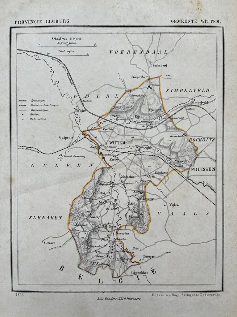 WITTEM - Kuijper / Suringar - 1865