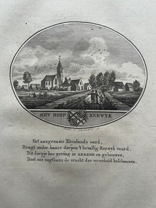 Reeuwijk Gezicht op het dorp - Van Ollefen & Bakker - 1793