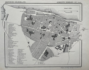 NIJMEGEN Stad - Kuijper / Suringar - 1868