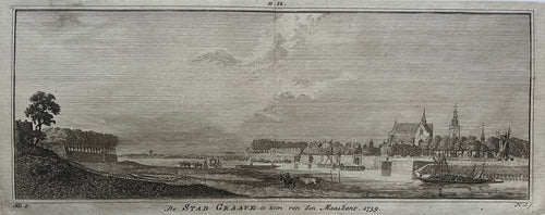 GRAVE Profielgezicht - H Spilman - ca. 1750