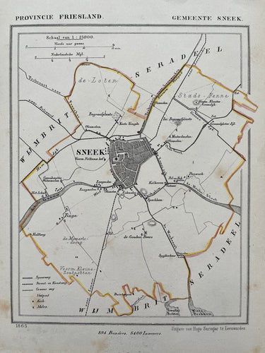 SNEEK - Kuijper/Suringar - 1865