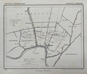 OUDSHOORN (Alphen a/d Rijn) - Kuijper/Suringar - 1865