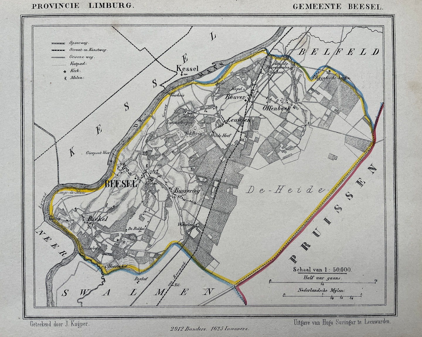 BEESEL - Kuijper / Suringar - ca. 1867