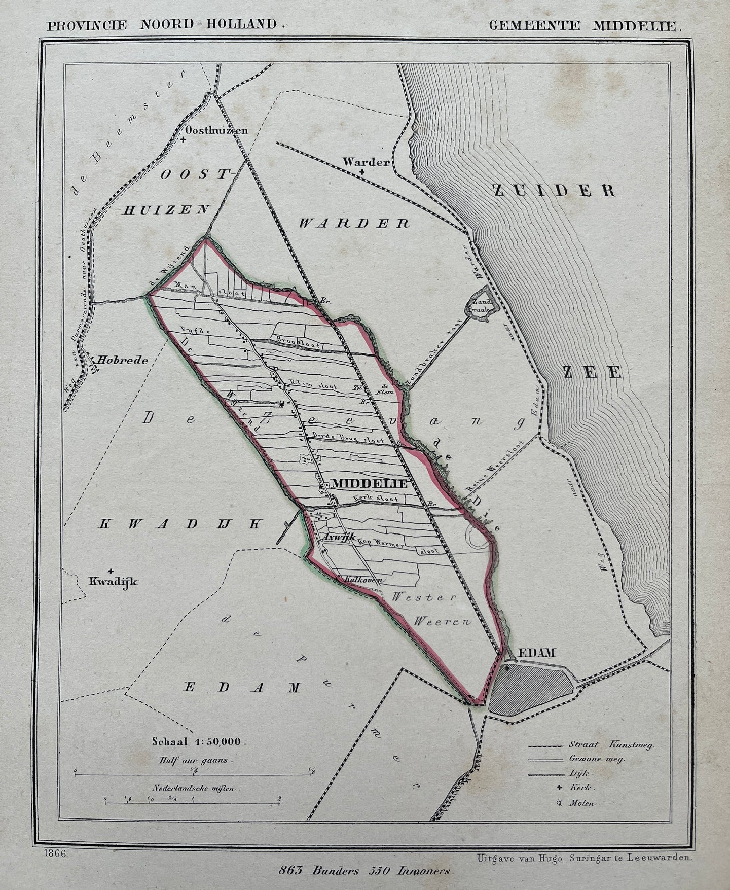 MIDDELIE - Kuijper / Suringar - 1867