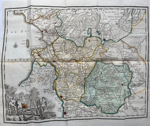 Overijssel - Hedendaagsche Historie Of Tegenwoordige Staat van alle Volkeren 3 delen - J de Groot G Warnars en anderen - 1781 - bijzonder fraaie uitgave