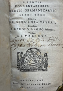 Nederlanden Duitsland Commentatorium Rerum Germanicum - Petrus Bertius / Willem Jansz. Blaeu - 1634