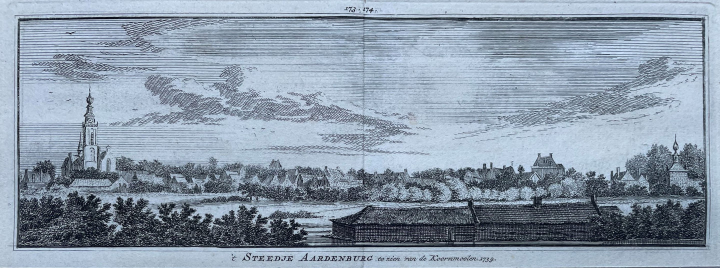 Aardenburg Profielgezicht - H Spilman - ca. 1750