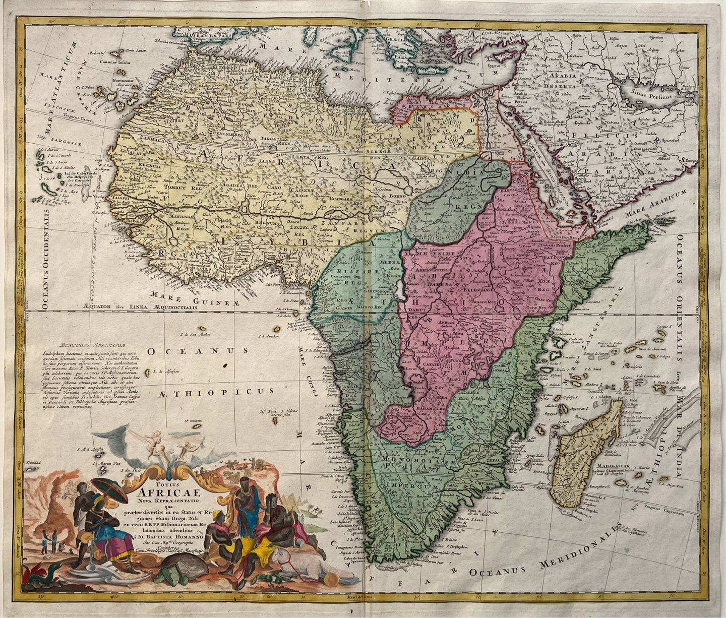 Afrika Africa - JB Homann - circa 1720