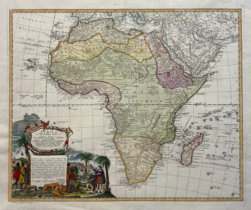 Afrika Africa - Homann Heirs - circa 1743
