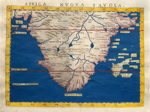 Zuid-Afrika South Africa - Girolamo Ruscelli - 1561