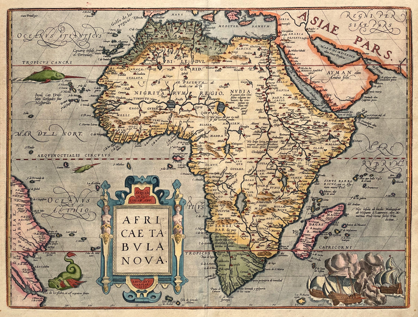 Afrika Africa - A Ortelius - 1603