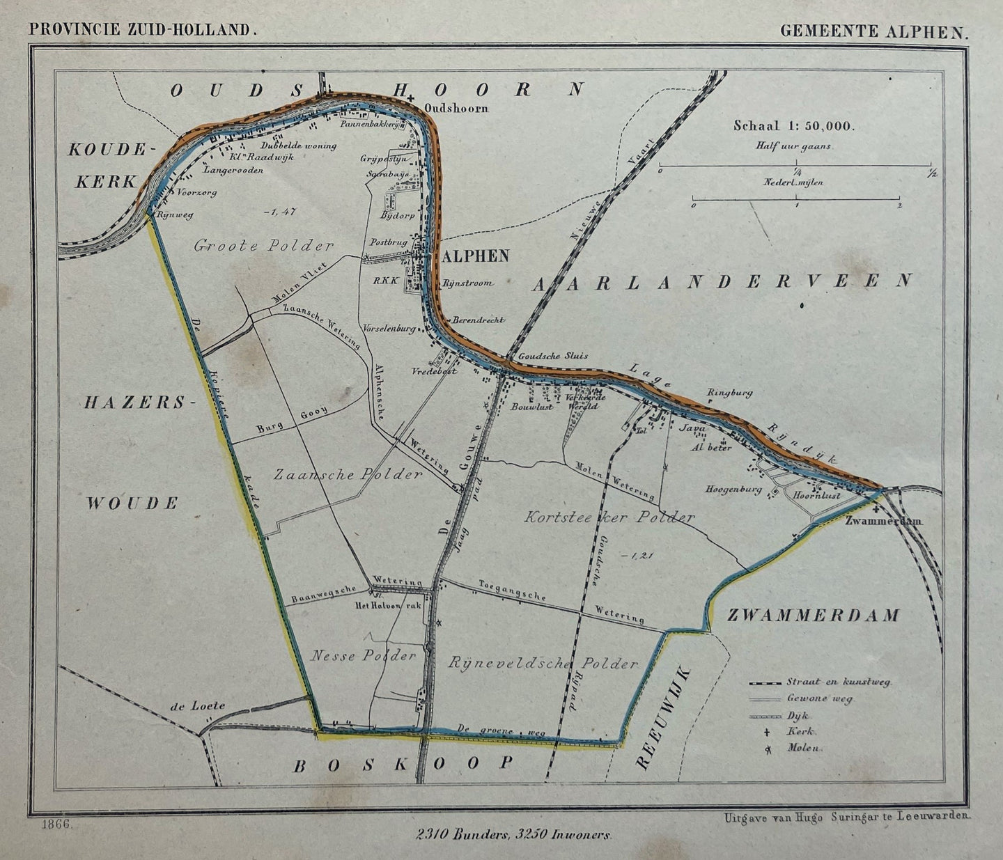 Alphen aan den Rijn - Kuijper / Suringar - 1866