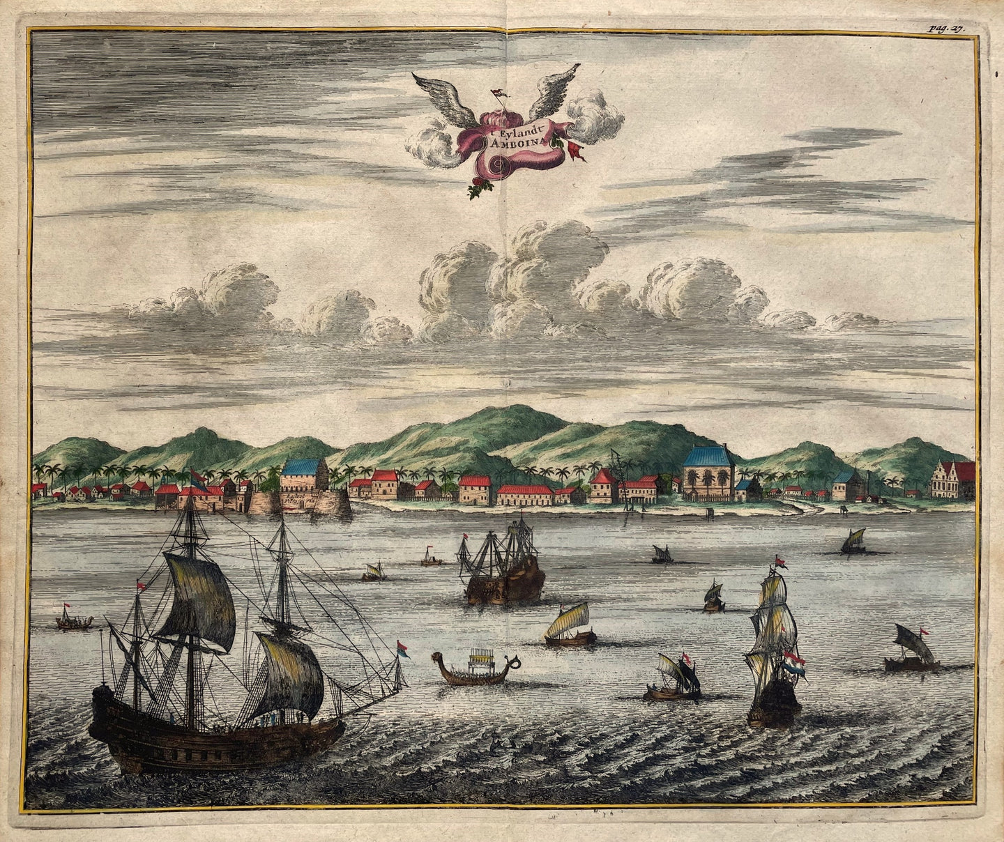 Indonesië Molukken Ambon Island Indonesia - J Nieuhof - 1682
