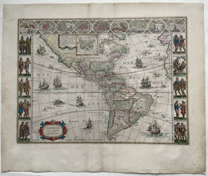 Amerika Noord- en Zuid-Amerika Americas North and South America Western Hemisphere - Willem en Joan Blaeu - 1663