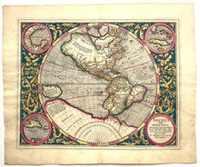 Afbeelding in Gallery-weergave laden, Amerika Noord- en Zuid-Amerika Americas North and South America Western Hemisphere - Michael Mercator Jodocus Hondius - 1628