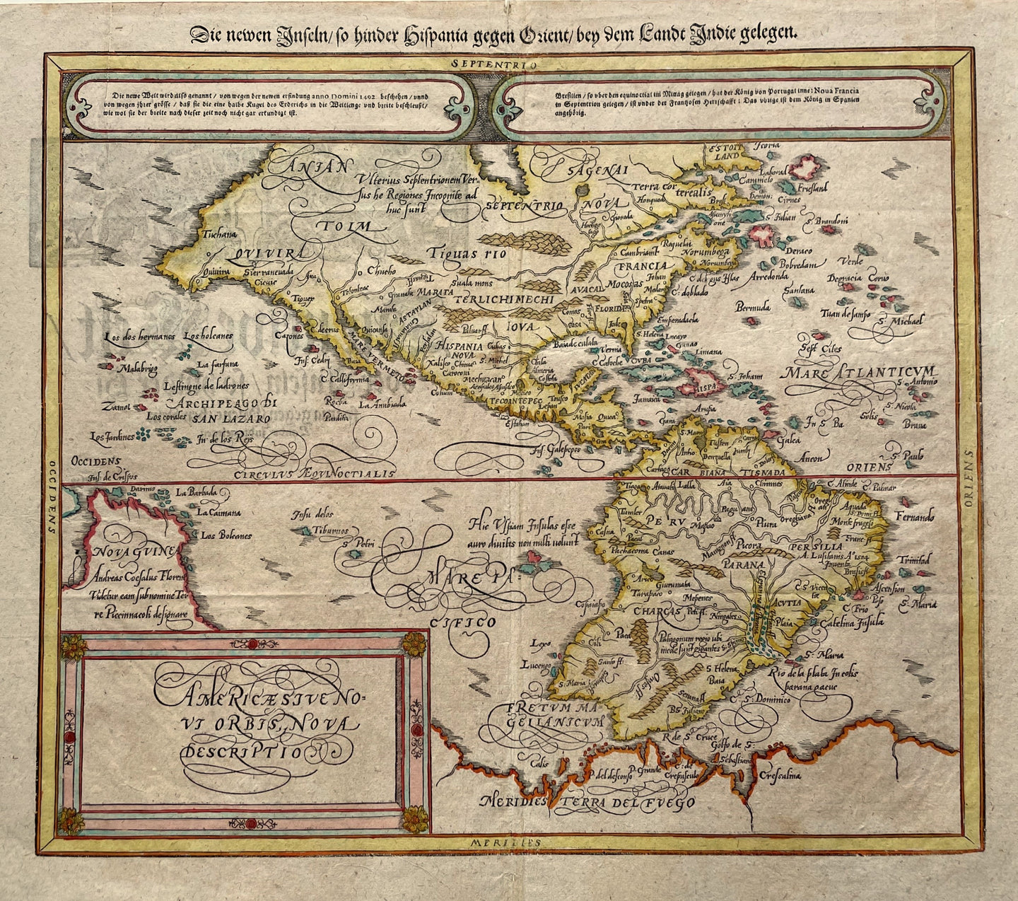 Amerika Noord- en Zuid-Amerika Americas North and South America - S Münster - 1598