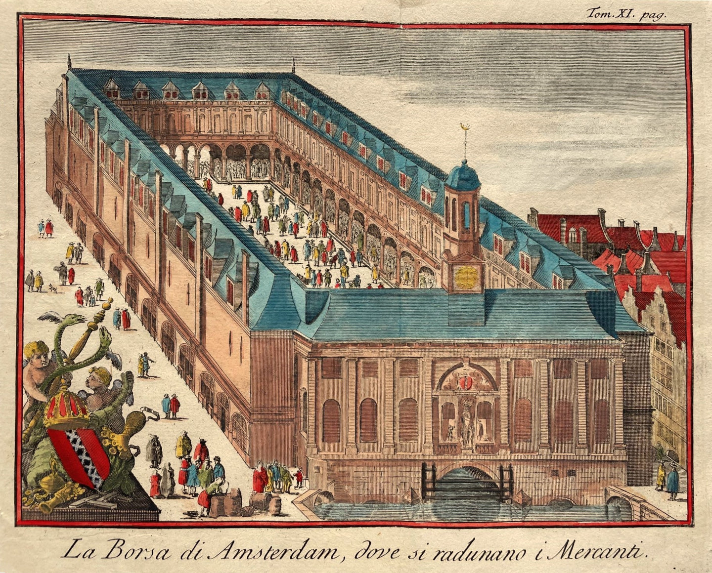 Amsterdam Beurs - G Albrizzi - circa 1750