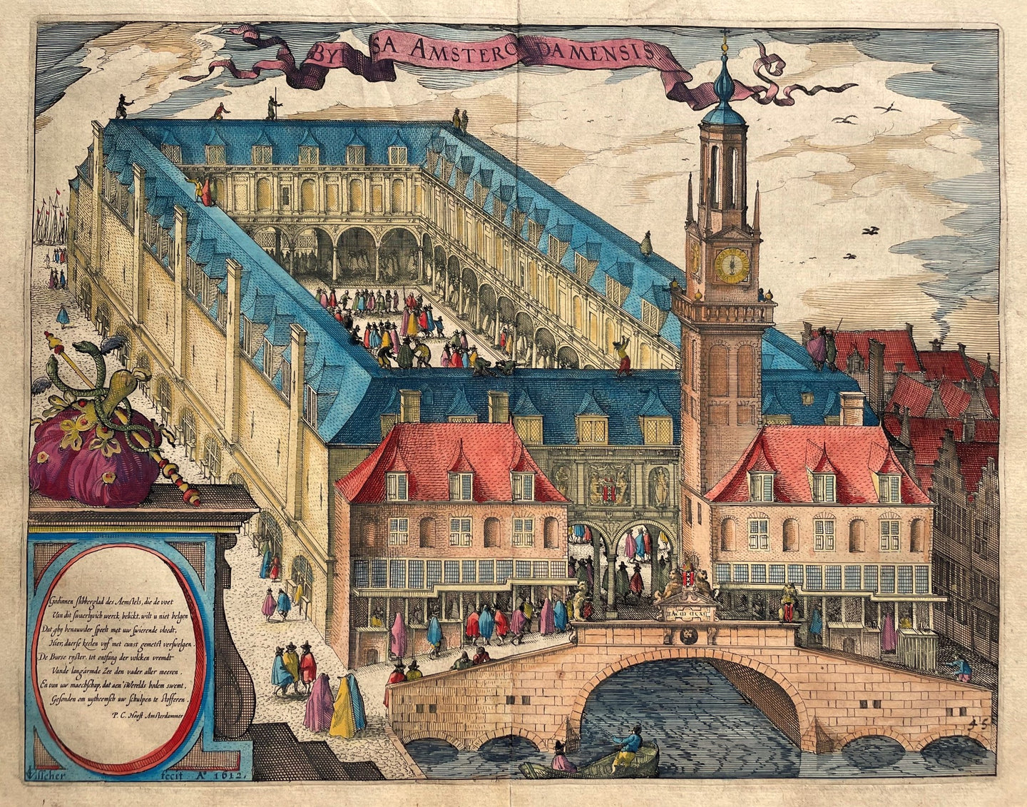 Amsterdam Beurs - WJ Blaeu / L Guicciardini - 1613
