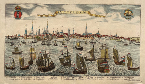Amsterdam Aanzicht - Jacob Koppmayer - ca 1684