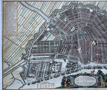 Load image in Gallery view, Amsterdam Stadsplattegrond - Johannes Covens &amp; Cornelis Mortier - circa 1739