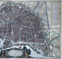 Load image in Gallery view, Amsterdam Stadsplattegrond - Johannes Covens &amp; Cornelis Mortier - circa 1739