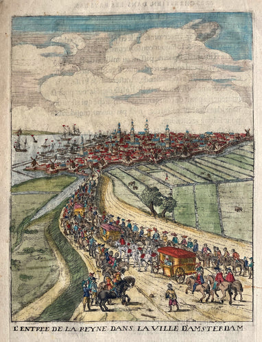 Amsterdam Aankomst Maria de Medici in 1638 - Jean Raworth - 1639
