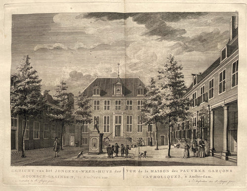Amsterdam Lauriersgracht RK jongensweeshuis - P Fouquet - 1783