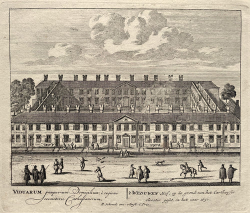 Amsterdam Karthuizerstraat Karthuizerhofje - P Schenk - ca. 1708