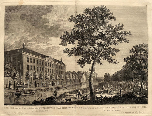 Amsterdam Nieuwe Keizersgracht Lutherse diaconiehuis - P Fouquet - 1783
