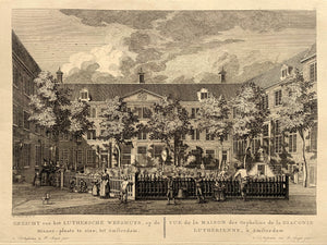 Amsterdam Lauriersgracht Lutherse Weeshuis - P Fouquet - 1783