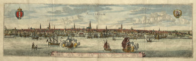Amsterdam Aanzicht vanaf het IJ - C Merian - 1659