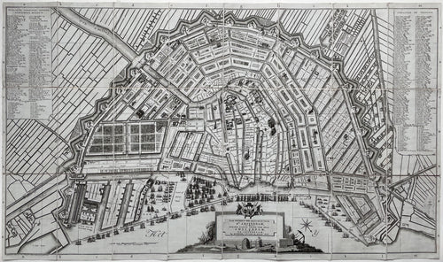 Amsterdam Stadsplattegrond - Mortier, Covens en Zoon - 1806