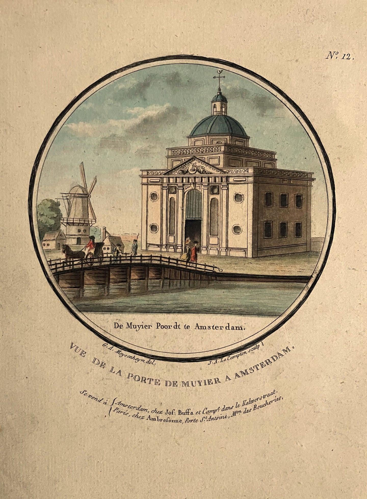 Amsterdam Muiderpoort - JA le Campion / GA Meijsenheym- circa 1787