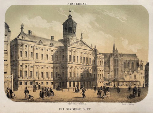 Amsterdam Dam Paleis - PWM Trap / JC Loman jr - 1857