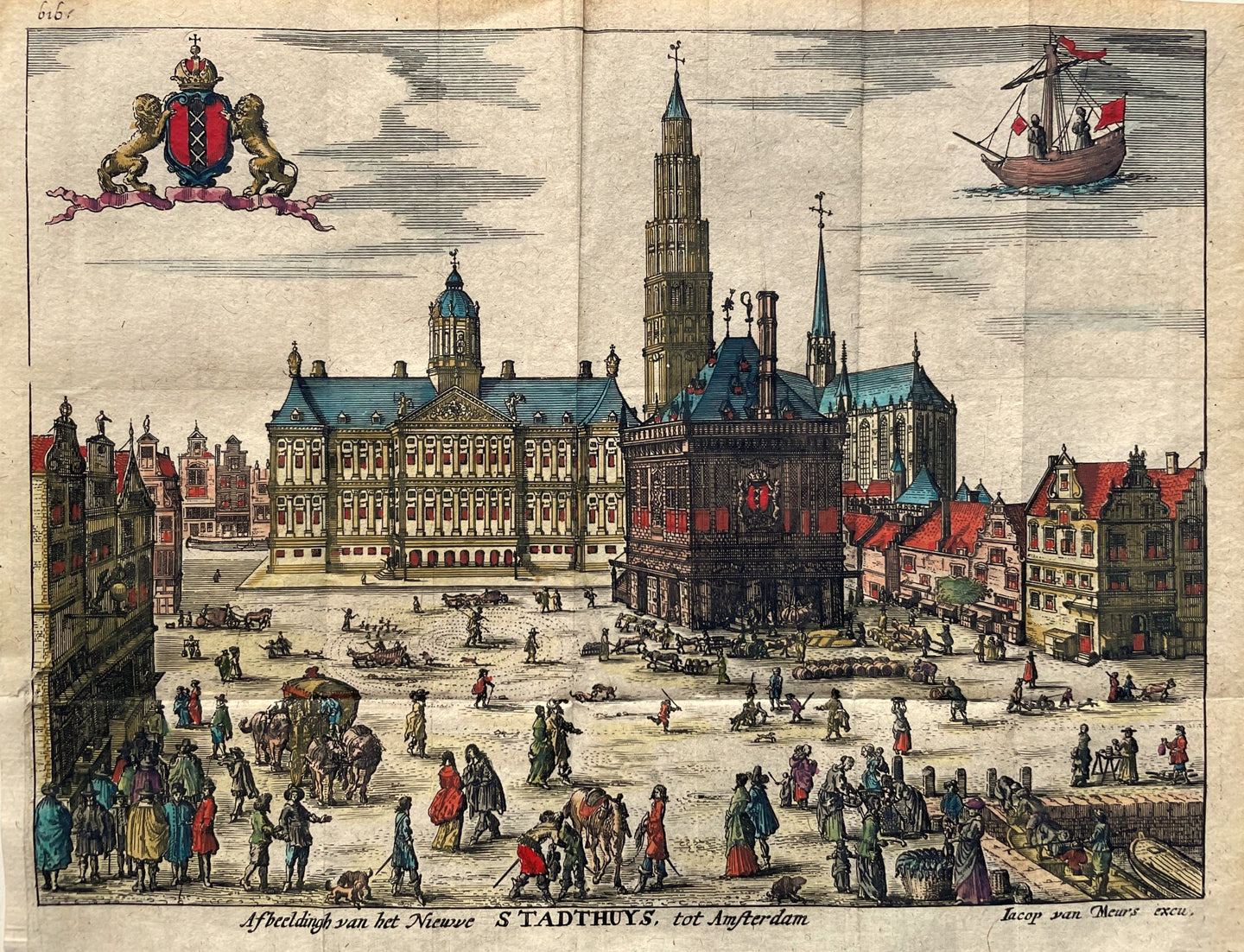 Amsterdam Dam - J van Meurs - 1660