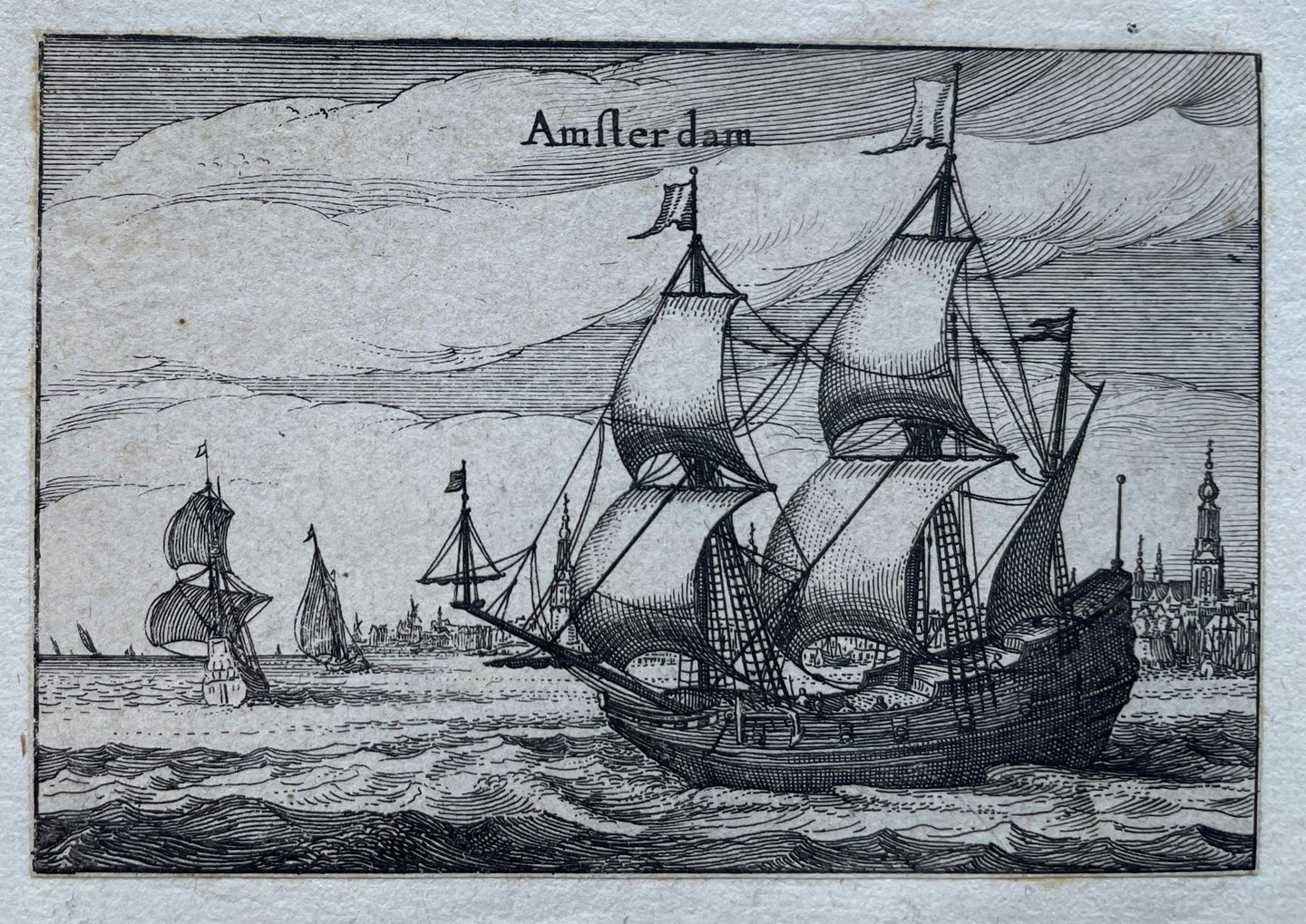 Amsterdam Aanzicht met op de voorgrond het IJ - Claes Jansz Visscher - circa 1620