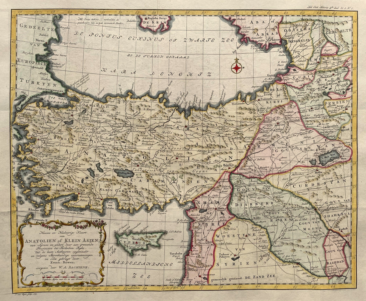 Turkije Asia Minor - E Bowen WA Bachiene - 1773