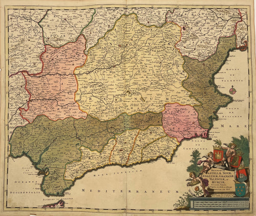 Spanje Southern Spain - Frederick de Wit - circa 1690
