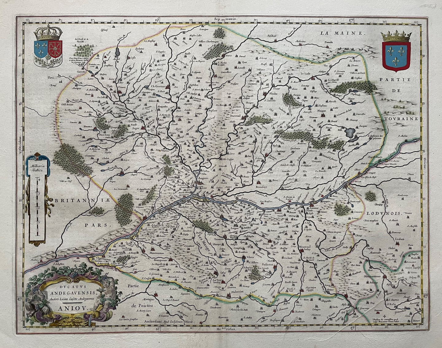Frankrijk Anjou France - Willem en Joan Blaeu - ca 1645