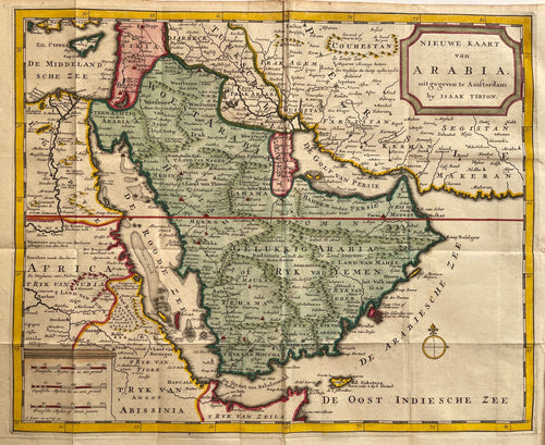 Arabië Arabian Peninsula - I Tirion - 1753