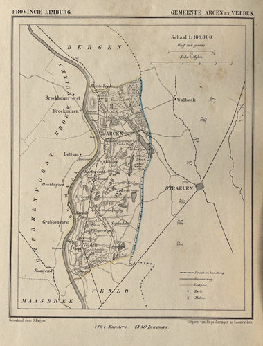 Venlo: Arcen en Velden - Kuijper / Suringar - ca. 1867