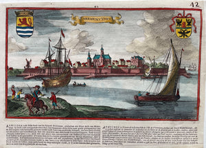 Arnemuiden Profielgezicht vanaf het water - Peeters en Bouttats - 1674