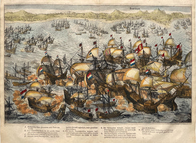Indonesië Banten (Bantam) Indonesia Naval Battle of Bantam in 1601 - JJ Orlers & H van Haestens - 1610
