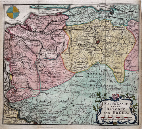 Brabant Baronie van Breda - H de Leth - 1740