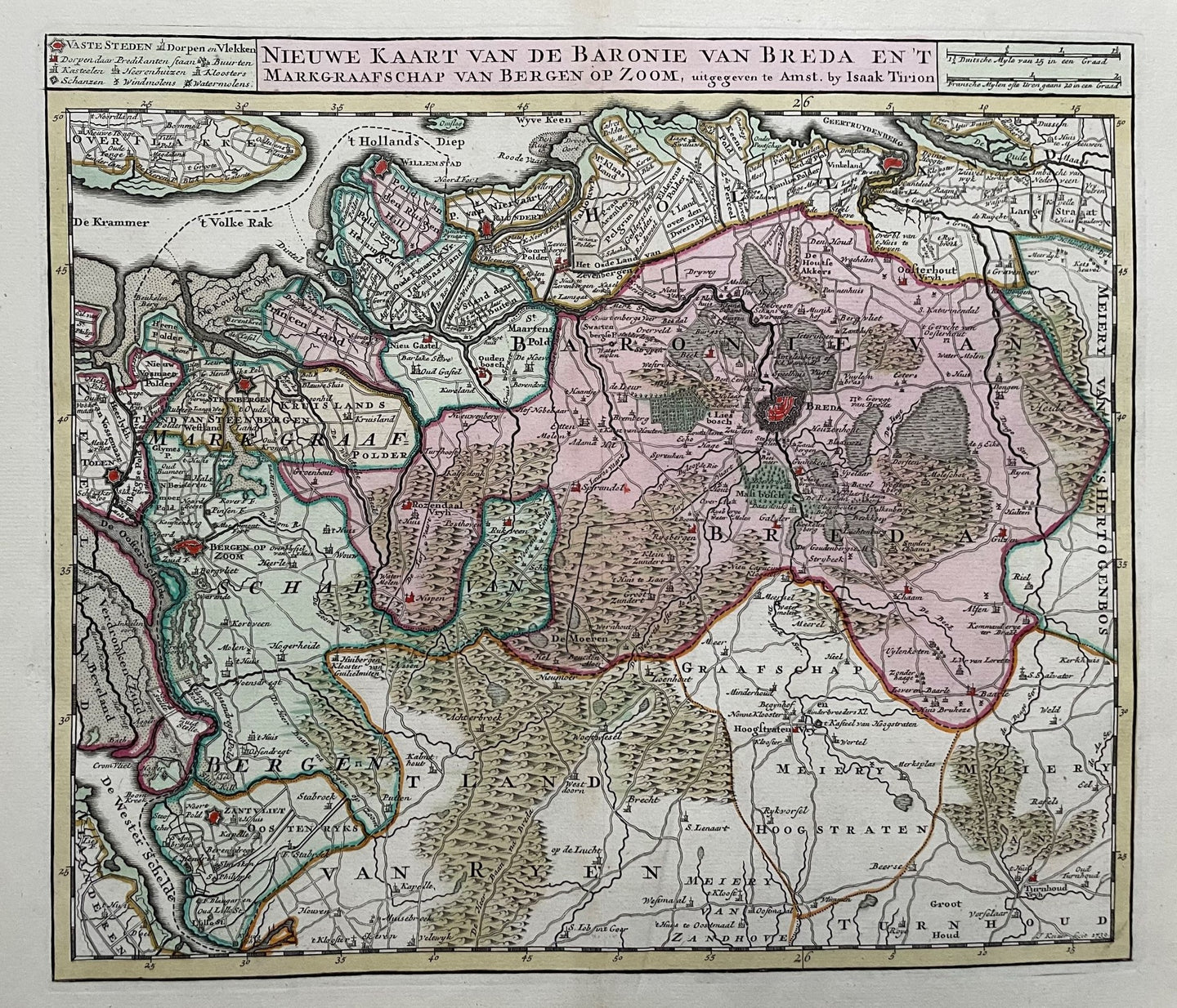Brabant Baronie van Breda - I Tirion / J Keizer - 1753